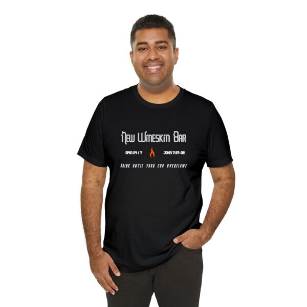 18102-19.jpg New Wineskin Bar Unisex T shirt