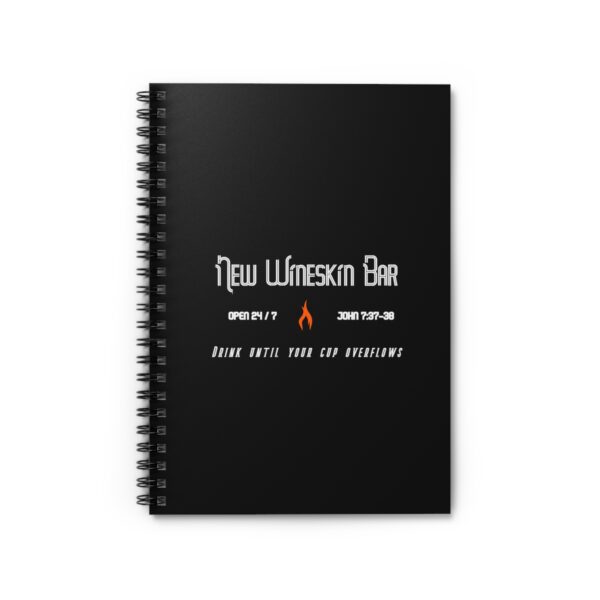 Front New Wineskin Bar Notebook