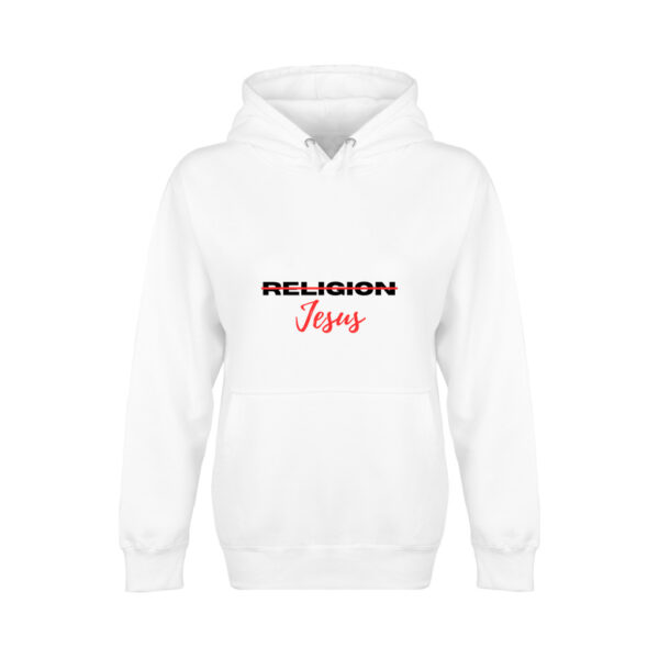 front_100_img Jesus not Religion Unisex Hoodie