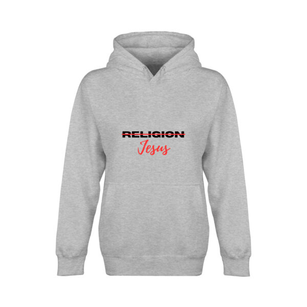 front_38_img Jesus not Religion Unisex Hoodie