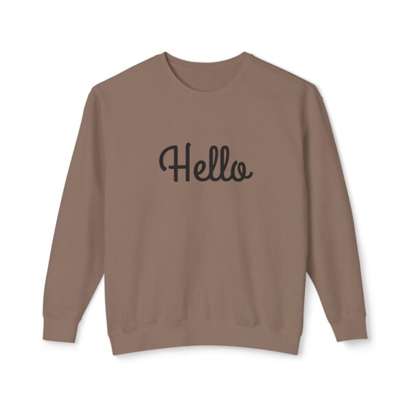 2068961865900486376_2048.jpeg "Hello" Unisex Crewneck