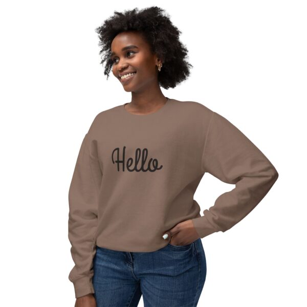 2753741664994777010_2048.jpeg "Hello" Unisex Crewneck