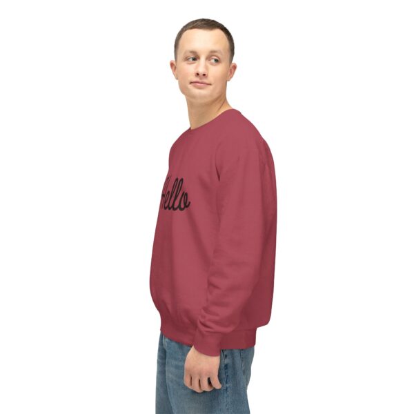 3652244764082759515_2048.jpeg "Hello" Unisex Crewneck