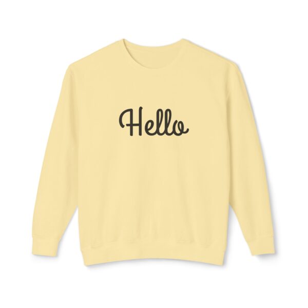 37590307753113218_2048.jpeg "Hello" Unisex Crewneck