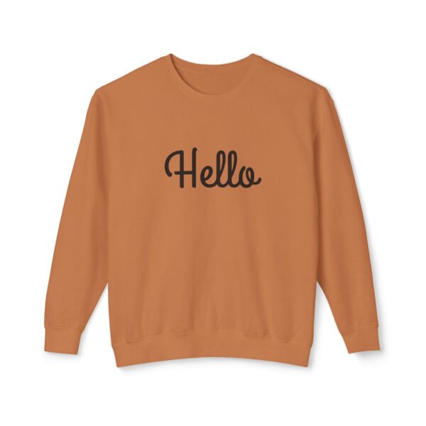 5244913173080571095_2048.jpeg "Hello" Unisex Crewneck