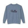 760066149947109120_2048.jpeg "Hello" Unisex Crewneck