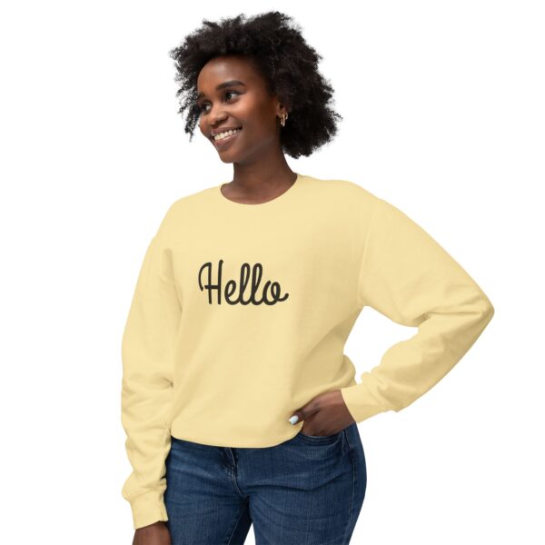 8523269100451836415_2048.jpeg "Hello" Unisex Crewneck